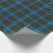 Stewart Blue Tartan Pset Wrapping Paper Cadeaupapier (Hoek)