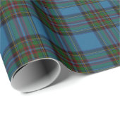 Stewart Blue Tartan Pset Wrapping Paper Cadeaupapier (Rol Hoek)