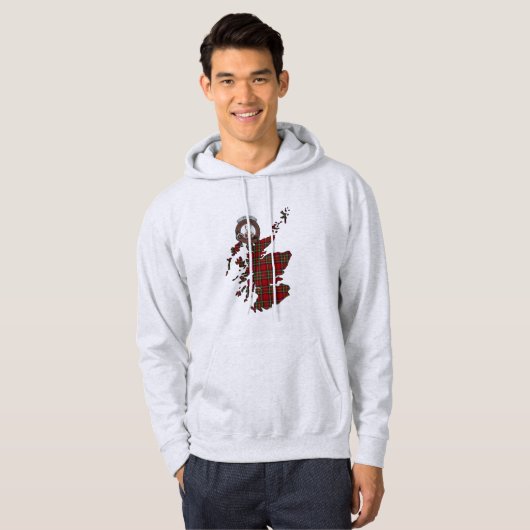Stewart Clan Badge Adult Hoodie (Voorkant volledig)