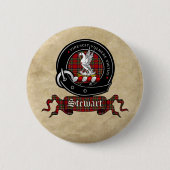Stewart Clan Badge Buttonnen Ronde Button 5,7 Cm (Voorkant)