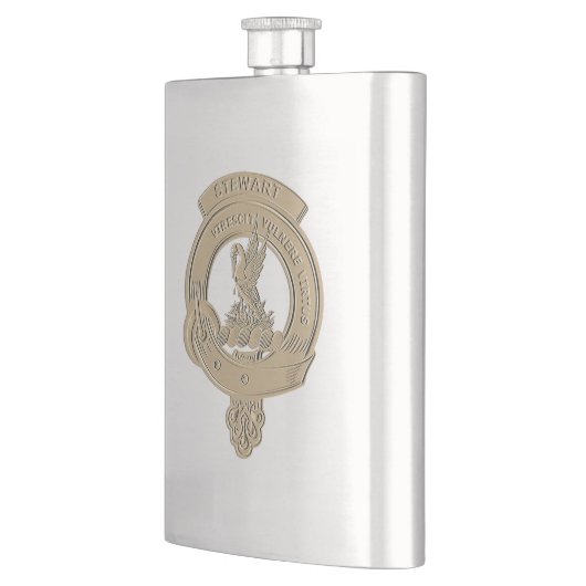Stewart Clan Badge in reliëf gemaakte fles Flacon (Links)