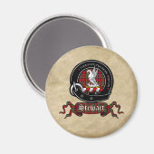 Stewart Clan Badge Magnet (Voorkant / Achterkant)