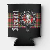 Stewart Clan Badge & Tartan Blikjeskoeler (Voorkant)