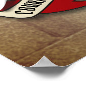 Stewart Clan Badge W/Geboste Zwaarden Poster (Hoek)