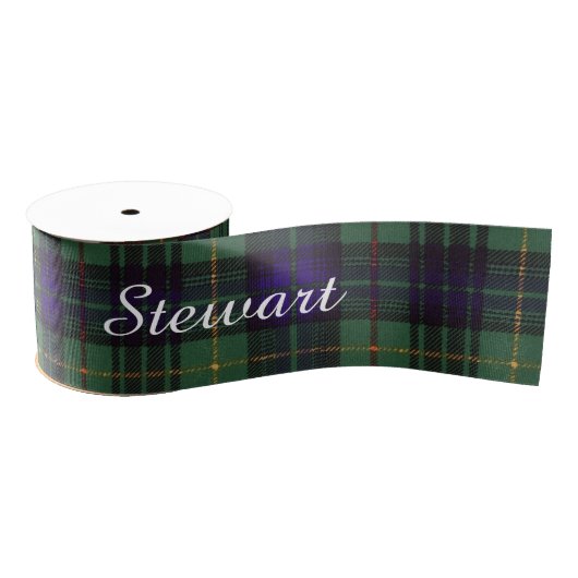 Stewart clan Hunting Pset Scottish tartan Grosgrain Lint (Spoel)