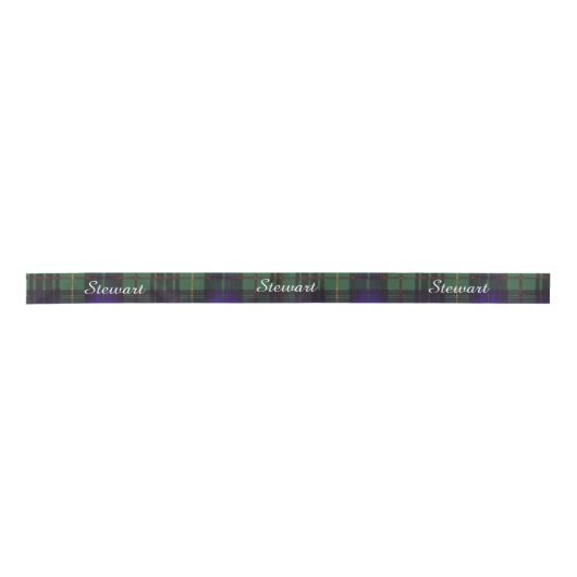 Stewart clan Hunting Pset Scottish tartan Satijnen Lint (Voorkant)