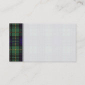 Stewart clan Hunting Pset Scottish tartan Visitekaartje (Achterkant)