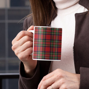 Stewart Clan Stewart Rood Groen Tartan Tweekleurige Koffiemok