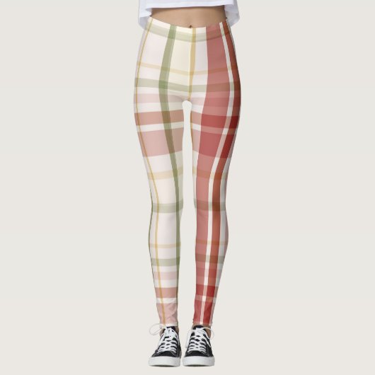 Stewart Clan Tartan Leggings (Voorkant)