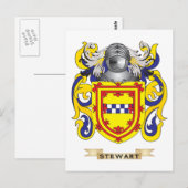 Stewart Coat of Arms (familiewapen) Briefkaart (Voorkant / Achterkant)