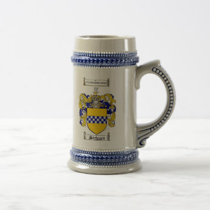 Stewart Coat of Arms Stein Bierpul
