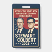 Stewart/Colbert 2028 Badge (Achterkant)