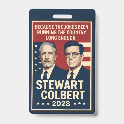 Stewart/Colbert 2028 Badge (Voorzijde)