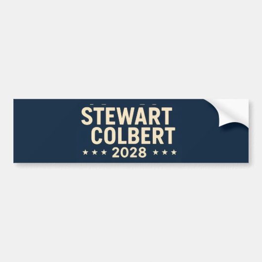 Stewart/Colbert 2028 Bumpersticker (Voorkant)