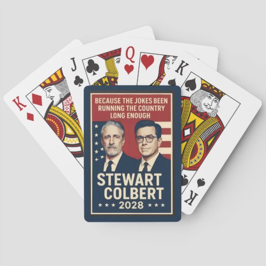 Stewart/Colbert 2028 Pokerkaarten (Achterkant)
