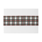 Stewart Dress Modern Tartan Uitnodiging Uitnodigingen Wikkel (Achterkant Voorbeeld)