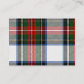 Stewart Dress Plaid Wedding Enclosure Kaart (Achterkant)