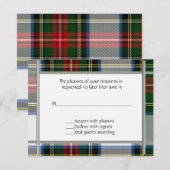 Stewart Dress PlegWedding RSVP-kaart RSVP Kaartje (Voorkant / Achterkant)