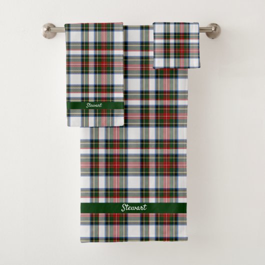 Stewart Dress Tartan Bad Handdoek (Insitu)
