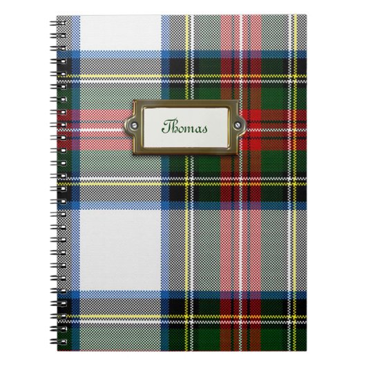 Stewart Dress Tartan Plays notebook Notitieboek (Voorkant)