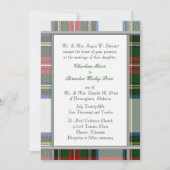Stewart Dress Tartan Plegdenbruiloft Kaart (Voorkant)