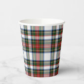 Stewart Dress Tartan Pset Paper Cups Papieren Bekers (Links)
