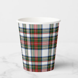 Stewart Dress Tartan Pset Paper Cups Papieren Bekers
