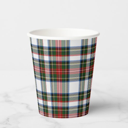 Stewart Dress Tartan Pset Paper Cups Papieren Bekers (Voorkant)