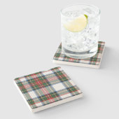 Stewart Dress Tartan Pset Stone Onderzetter (Zijkant)