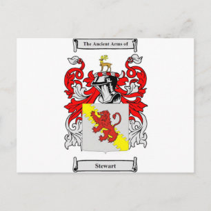 Stewart (Engels) Wapenstaart Briefkaart