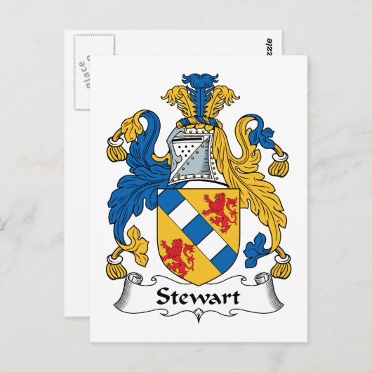 Stewart Family Crest Briefkaart (Voorkant / Achterkant)