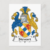 Stewart Family Crest Briefkaart (Voorkant)
