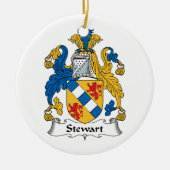Stewart Family Crest Keramisch Ornament (Voorkant)