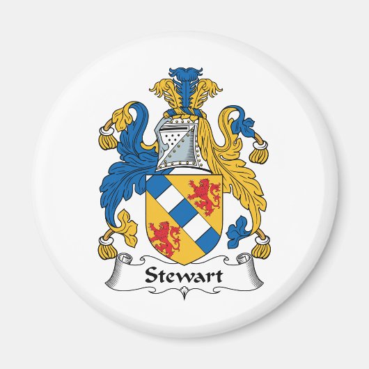 Stewart Family Crest Magneet (Voorkant)