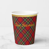 Stewart gepersonaliseerde Tartan kerst Papieren Bekers (Achterkant)