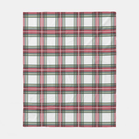 Stewart geruite Kerst Fleece Deken (Voorkant)