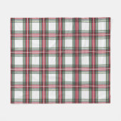 Stewart geruite Kerst Fleece Deken (Voorkant (Horizontaal))