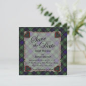 Stewart Hunting Scottish clan tartan - Pset Save The Date (Staand voorkant)