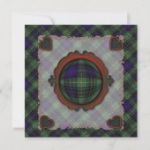 Stewart Hunting Scottish clan tartan - Pset Save The Date (Achterkant)