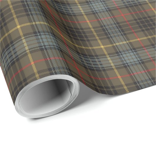 Stewart Hunting Weathered Tartan Pset Pattern Cadeaupapier (Rol Hoek)