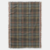 Stewart Hunting Weathered Tartan Pset Pattern Deken (Voorkant Verticaal)