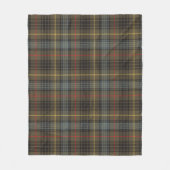 Stewart Hunting Weathered Tartan Pset Pattern Fleece Deken (Voorkant)