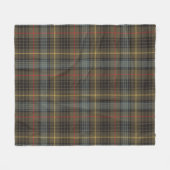 Stewart Hunting Weathered Tartan Pset Pattern Fleece Deken (Voorkant (Horizontaal))