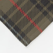 Stewart Hunting Weathered Tartan Pset Pattern Fleece Deken (Hoek)