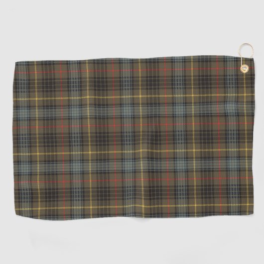 Stewart Hunting Weathered Tartan Pset Pattern Golfhanddoek (Horizontaal)