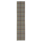Stewart Hunting Weathered Tartan Pset Pattern Korte Tafelloper (Voorkant)