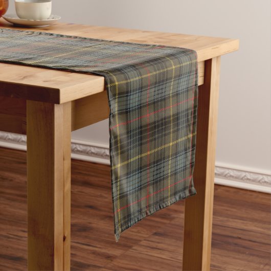 Stewart Hunting Weathered Tartan Pset Pattern Lange Tafelloper (Voorbeeld)