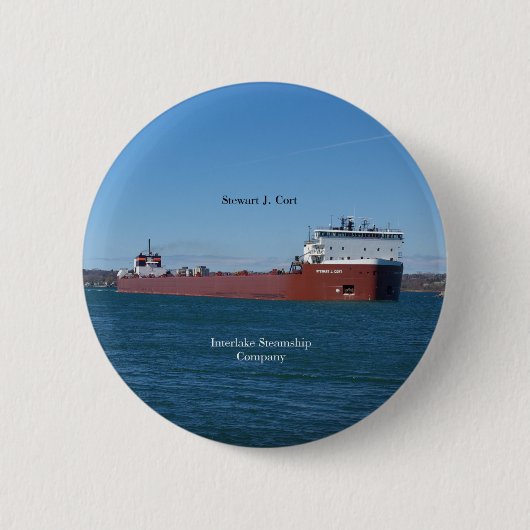 Stewart J. Cort-knop Ronde Button 5,7 Cm (Voorkant)