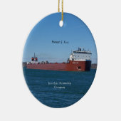 Stewart J. Kantelvormig Keramisch Ornament (Rechts)
