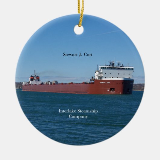 Stewart J. Kantelvormig Keramisch Ornament (Voorkant)
